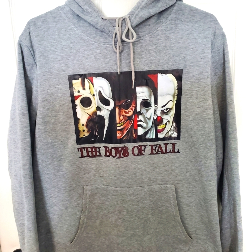 Gray Graphic Hoodie